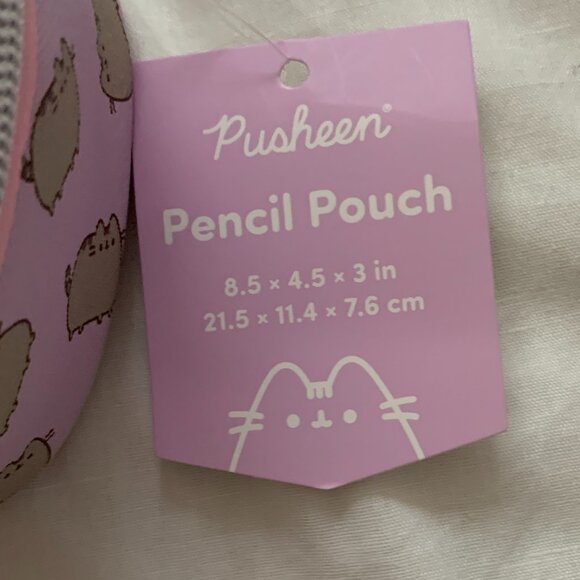 PUSHEEN CAT All Over Zip Around Pencil Pouch In Pink - Picture 2 of 4